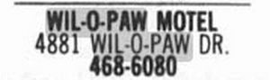 Wil-O-Paw Motel - 1976 Ad (newer photo)